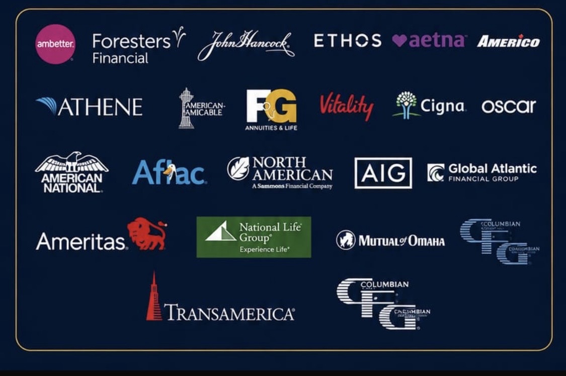 Logotipos de compañías aseguradoras disponibles según producto y estado
